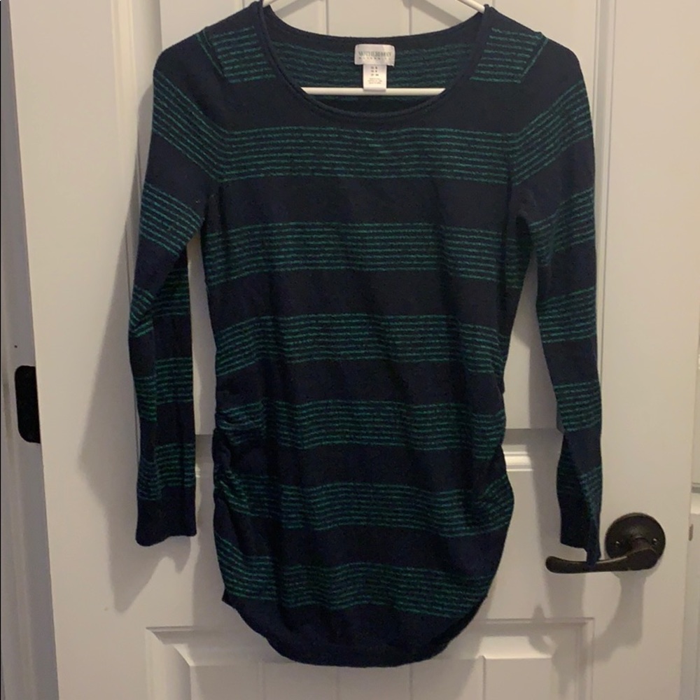 Crew neck maternity sweater